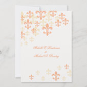 Lilie Cascade Informal Wedding 3 Einladung (Rückseite)