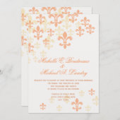 Lilie Cascade Informal Wedding 3 Einladung (Vorne/Hinten)