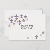 Lilie Cascade RSVP Cards Karte (Rückseite)