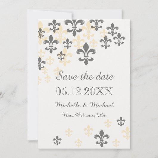 Lilie Cascade Save the Date (Vorderseite)