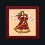 Lilie Christlich Engel Erinnerungskiste<br><div class="desc">Lilie Angel Jewelry Box, Angel T - Shirt und Angel Geschenke von ArtMuvz Illustration. Romantische Lilie Angel T - Shirt für Mama, Vater, Kinder, Baby. Christlicher Engel Geburtstag und Weihnachtsgeschenke, Tote Tasche, Tasse, Hut. Engel-Geschenke sind eine nachdenkliche und sinnvolle Art, jemandem zu zeigen, den Sie interessieren. Egal, ob Sie ein...</div>