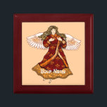Lilie Christlich Engel Erinnerungskiste<br><div class="desc">Lilie Angel Jewelry Box, Angel T - Shirt und Angel Geschenke von ArtMuvz Illustration. Romantische Lilie Angel T - Shirt für Mama, Vater, Kinder, Baby. Christlicher Engel Geburtstag und Weihnachtsgeschenke, Tote Tasche, Tasse, Hut. Engel-Geschenke sind eine nachdenkliche und sinnvolle Art, jemandem zu zeigen, den Sie interessieren. Egal, ob Sie ein...</div>