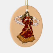 Lilie Christlich Engel Keramik Ornament (Rechts)