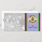 Lilie Christmas Tree Foto Card Feiertagskarte (Vorne/Hinten)