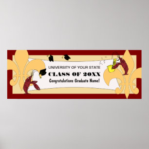Lilie Crawfish Abschluss Banner Poster