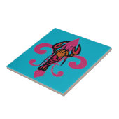 Lilie Crawfish Fliese (Seite)