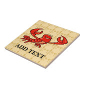 Lilie Crawfish Fliese (Seite)