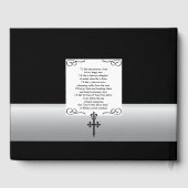 Lilie Cross Funeral Guest Book Gästebuch (Rückseite)