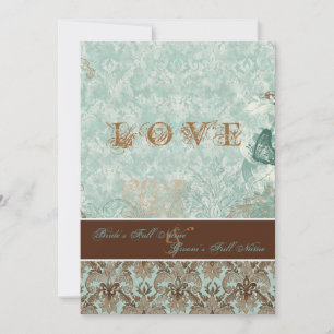 Lilie Damask - Einladungen für moderne Hochzeiten