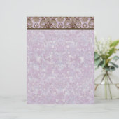 Lilie Damask - Matching Blank Stationery (Stehend Vorderseite)