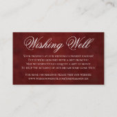 Lilie Dark Red Lights | Gut Gedicht wünschen Begleitkarte (Rückseite)