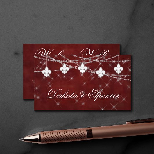 Lilie Dark Red Lights | Gut Gedicht wünschen Begleitkarte