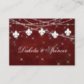 Lilie Dark Red Lights | Honeymoon Wish Begleitkarte (Rückseite)