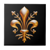 Lilie (de Lys) Fliese (Vorderseite)