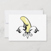 Lilie der Bananen Einladung (Vorderseite)