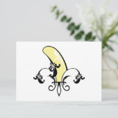 Lilie der Bananen Einladung (Stehend Vorderseite)