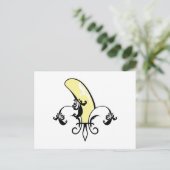 Lilie der Bananen Postkarte (Stehend Vorderseite)