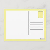 Lilie der Bananen Postkarte (Rückseite)