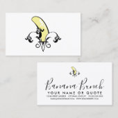 Lilie der Bananen Visitenkarte (Vorne/Hinten)