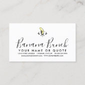 Lilie der Bananen Visitenkarte (Rückseite)