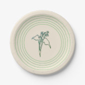 Lilie der Blume Papier Teller (Vorderseite)