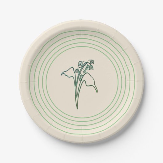 Lilie der Blume Papier Teller (Vorderseite)