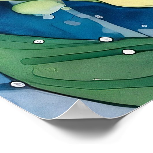 Lilie der Blume Poster (Ecke)