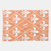 Lilie der Lachse mit Monogramm Handtuch (Horizontal)