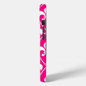 Lilie der Rose mit Monogramm Case-Mate iPhone Hülle (Rückseite / Links)