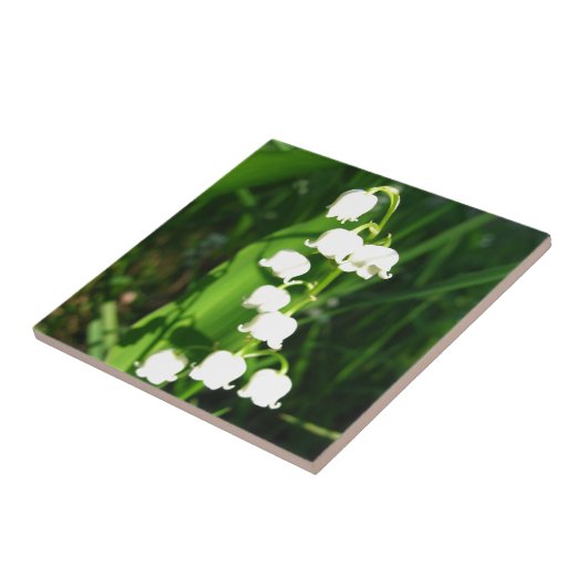 Lilie der Tal-Blumen Fliese (Seite)