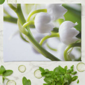 Lilie der Tal-Blumen Küchentuch (Gefaltet)