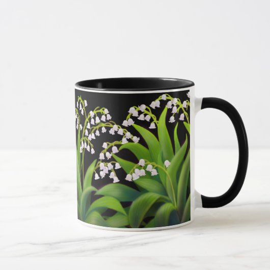 Lilie der Tal-Blumenkunst-Tasse Tasse (Rechts)