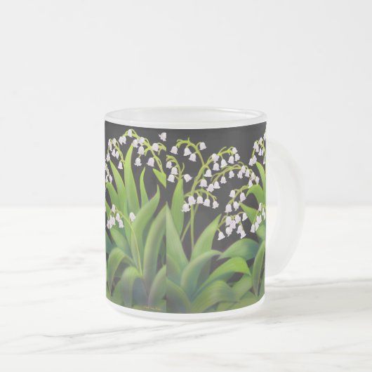 Lilie der Tal-mattierten GlasTasse Mattglastasse (VorderseiteRechts)