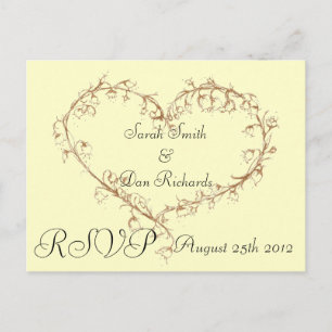 Lilie der Talhochzeit RSVP Einladungspostkarte