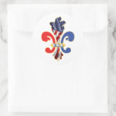 LILIE der USA Runder Aufkleber (Tasche)