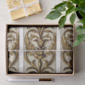 Lilie der verzierten Ornamente an der Grenze Seidenpapier (Geschenk)