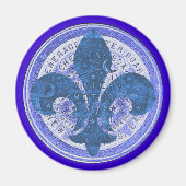 Lilie der Wasserzähler Magnet (Vorne)