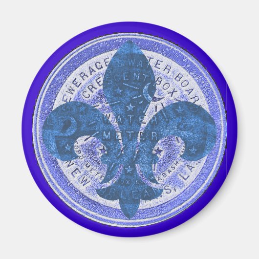 Lilie der Wasserzähler Magnet (Vorne)