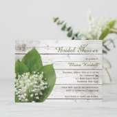 Lilie des Brautparty Einladung (Stehend Vorderseite)