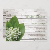 Lilie des Brautparty Einladung (Vorne/Hinten)