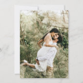 Lilie des Frühjahrs: Grüne Grenzkunst Save The Date (Rückseite)