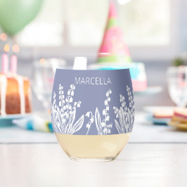 Lilie des Individuellen Namens Valley Weinglas Ohne Stiel