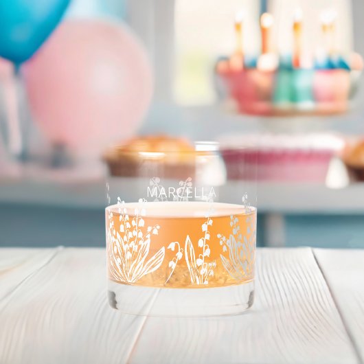 Lilie des Individuellen Namens Valley Whiskyglas (Insitu (Baby Party))