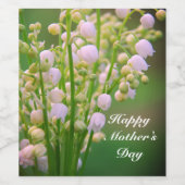 Lilie des personalisierten Weinetiketts Weinetikett (Einzelnes Label)