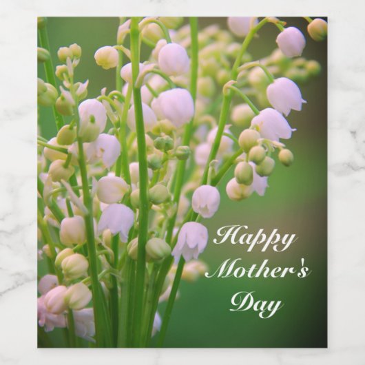 Lilie des personalisierten Weinetiketts Weinetikett (Einzelnes Label)