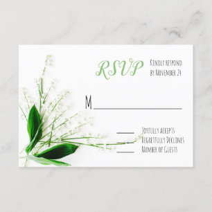 Lilie des Tal Hochzeit UAWG RSVP Karte