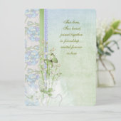 Lilie des Tales Hochzeitssaal Einladung (Stehend Vorderseite)