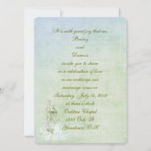 Lilie des Tales Hochzeitssaal Einladung (Rückseite)