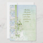 Lilie des Tales Hochzeitssaal Einladung (Vorderseite)