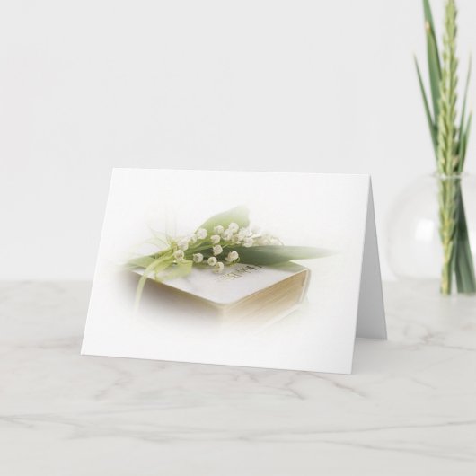 Lilie des Tales mit Bibel Karte (Vorderseite)